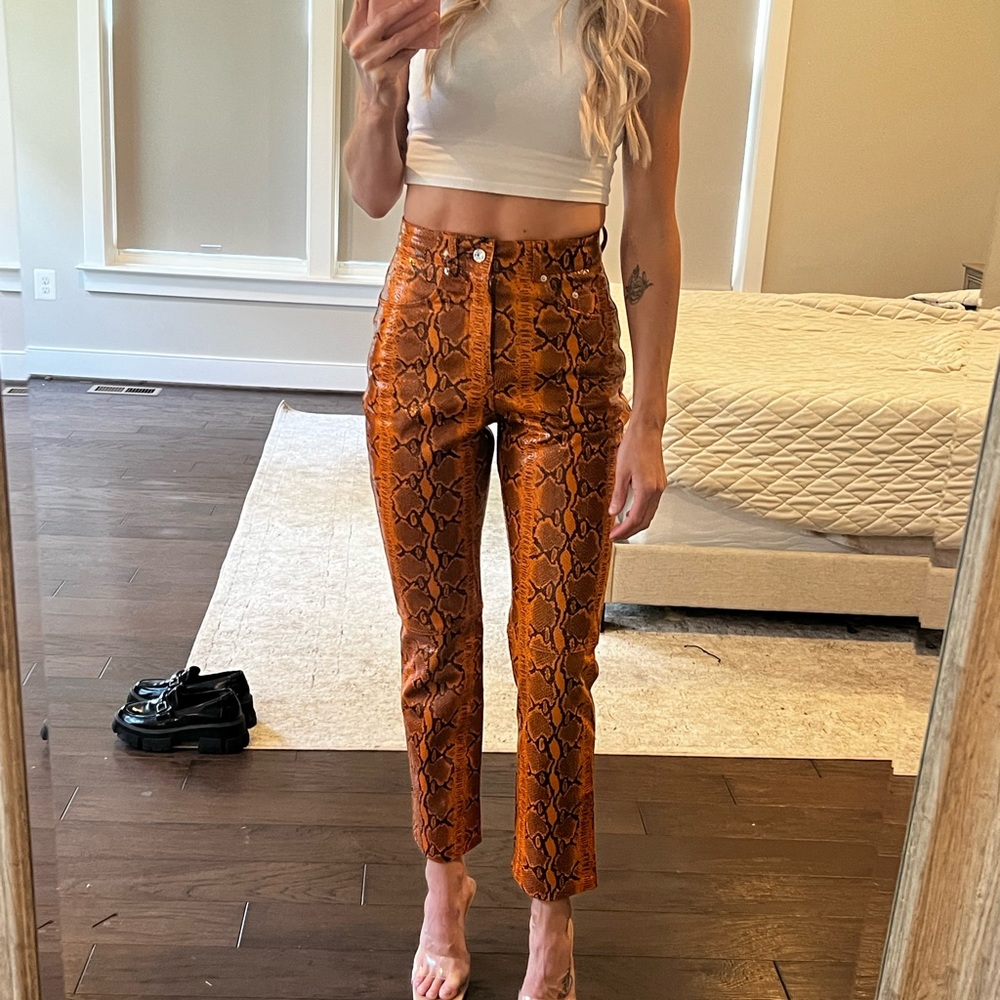GRLFRND Snakeskin Pant